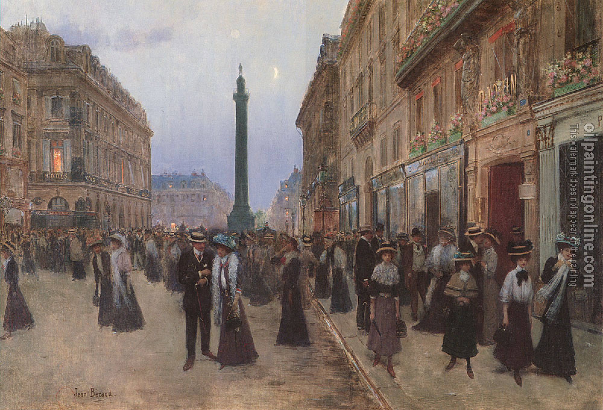 Jean Beraud - La Rue de la Paix